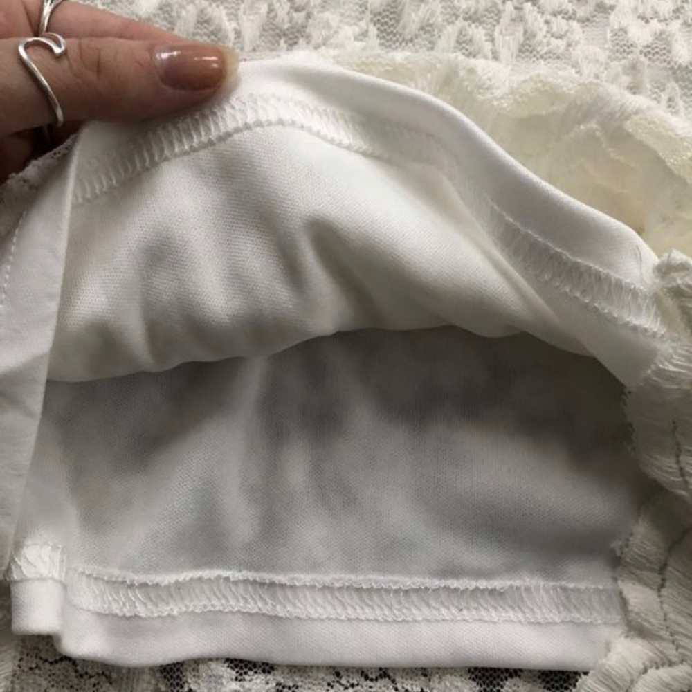 Fashion Nova White Lace Dress Size SMALL - Picture 4 of 5